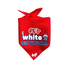 Load image into Gallery viewer, Red, White &amp; Notorious Bandana
